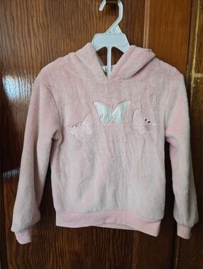 Primark Pink Hoodie Girls 5-6 Butterfly
